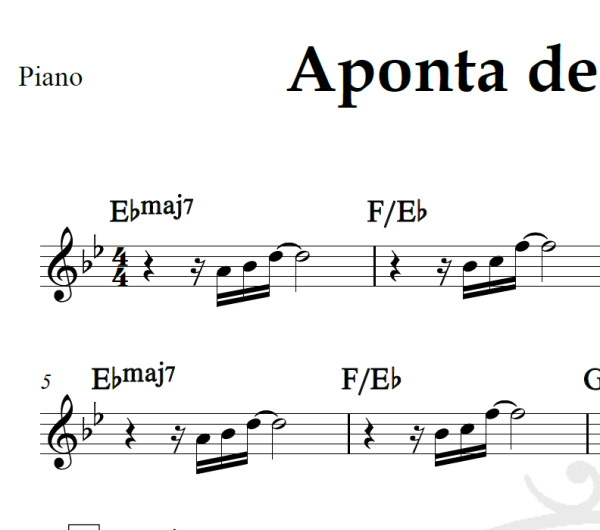 Aponta de um Iceberg - Jay Vaquer - Piano