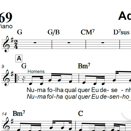 Aquarela - Toquinho - Piano/Vocal