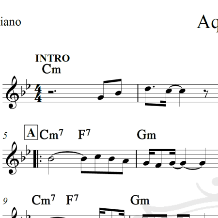 Aquarius - Hair - Piano