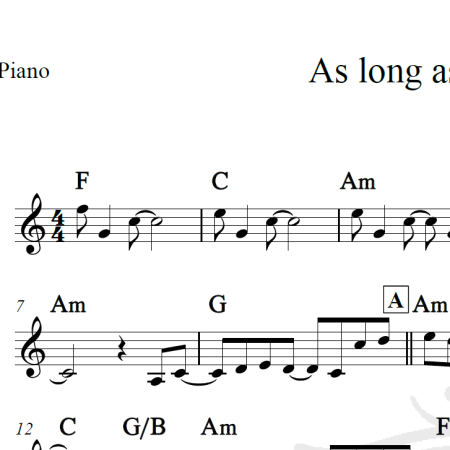 As long as you loved me - Backstreet Boys - Piano