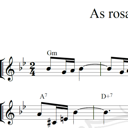 As rosas não falam - Cartola - Piano