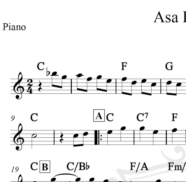 Asa Branca - Luiz Gonzaga - Piano