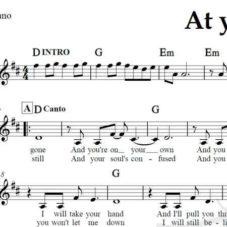 At your side - The Corrs - Piano/Vocal