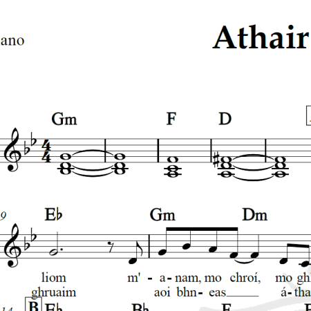 Athair ar Neamh - Enya - Piano/Vocal