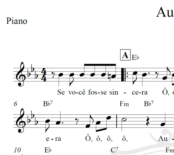 Aurora - Piano/Vocal