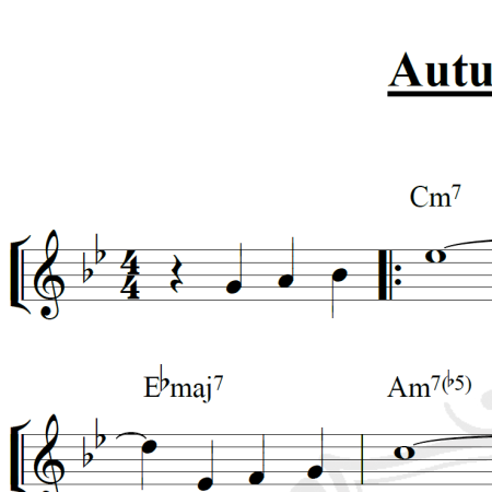 Autumn leaves - Piano