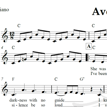 Ave Maria - Beyoncé - Piano/Vocal