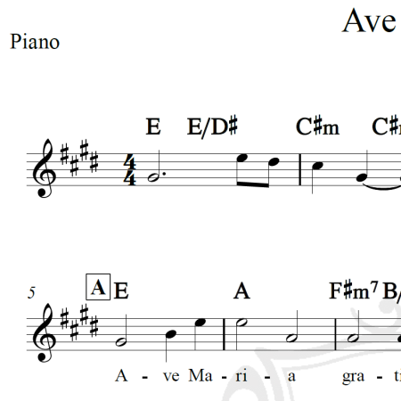 Ave Maria - Lorenc - Piano/Vocal