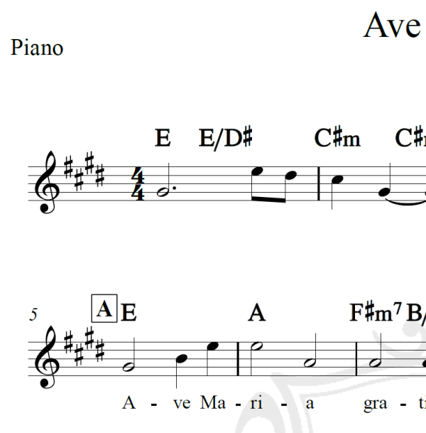 Ave Maria - Lorenc - Piano/Vocal