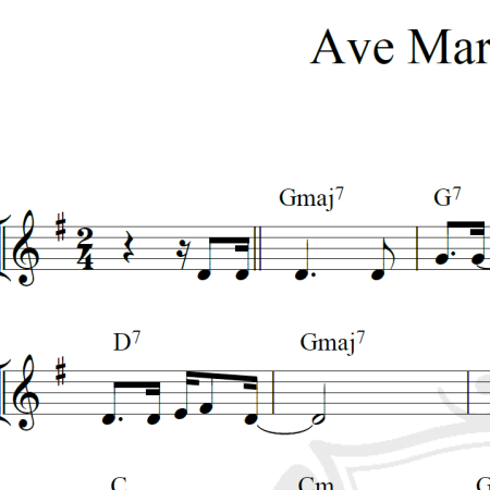 Ave Maria no Morro - Piano