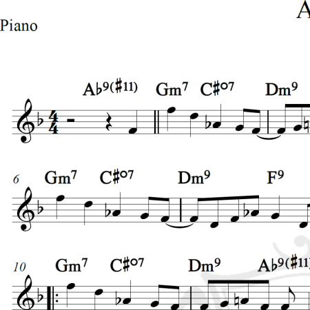 Azul - Djavan - Piano/Vocal