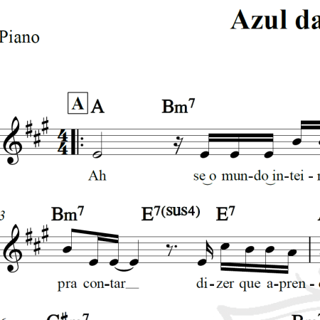 Azul da cor do mar - Tim Maia - Piano/Vocal