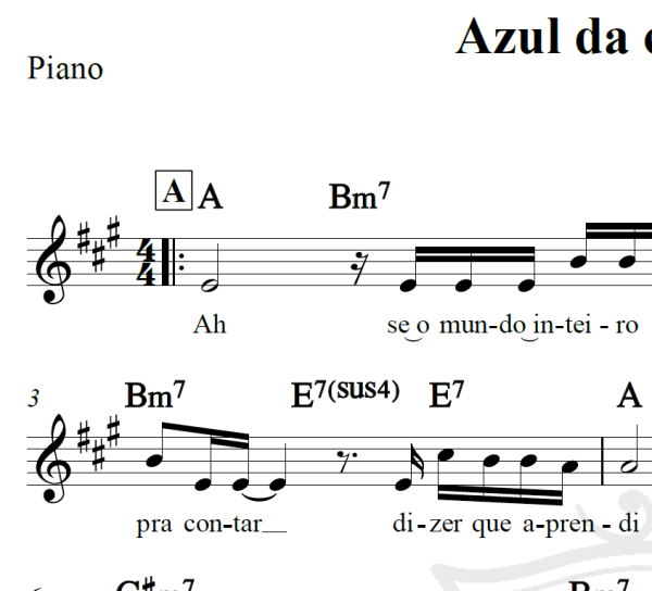 Azul da cor do mar - Tim Maia - Piano/Vocal