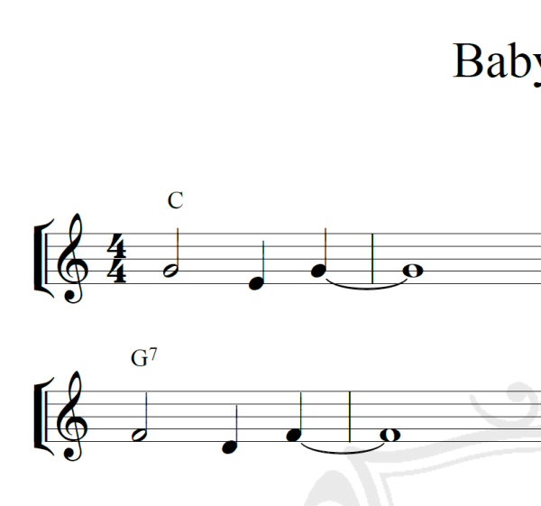 Baby face - Piano