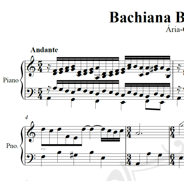 Bachiana Brasileira nº 5 - Villa-Lobos - Piano/Vocal