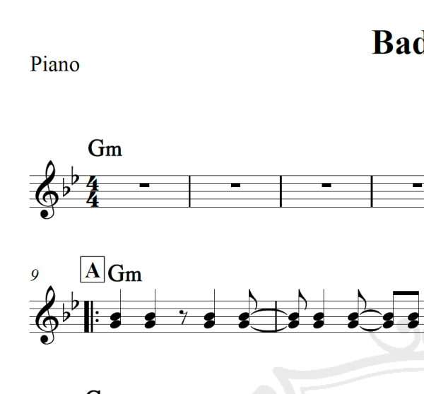 Bad guy - Billie Elish - Piano