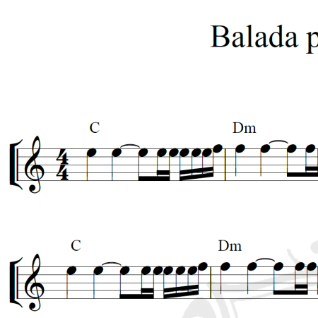 Balada para Adelina - Piano