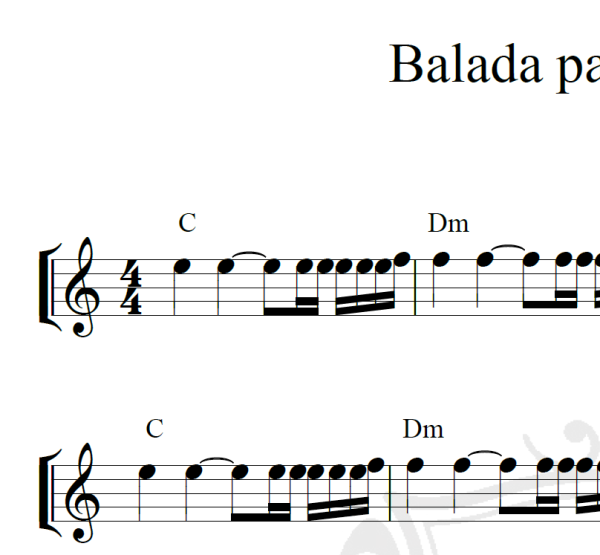 Balada para Adelina - Piano