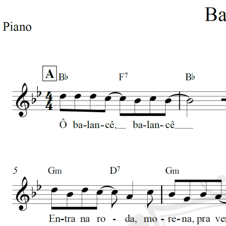 Balancê - Piano/Vocal