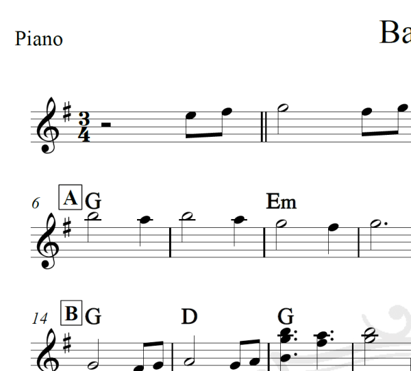 Barbie - Piano
