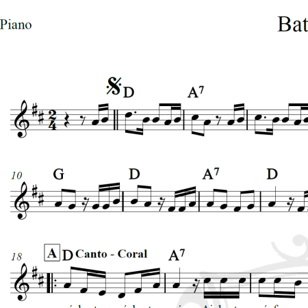 Bate o pé - Roberto Leal - Piano/Vocal