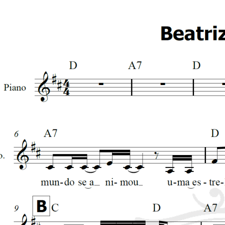 Beatriz criança - Piano/Vocal