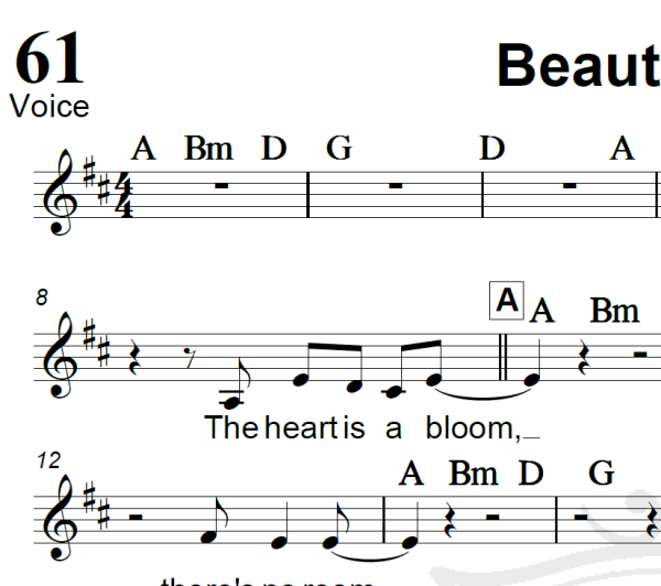 Beautiful day - U2 - Piano/Vocal
