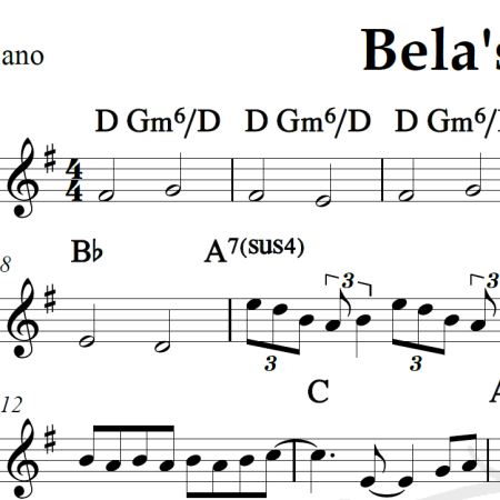 Bela's Lullaby - Piano