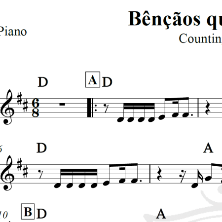 Bênçãos que não tem fim (Counting my blessings) - Isadora Pompeo - Piano/Vocal