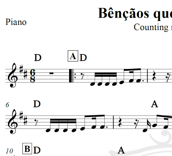 Bênçãos que não tem fim (Counting my blessings) - Isadora Pompeo - Piano/Vocal