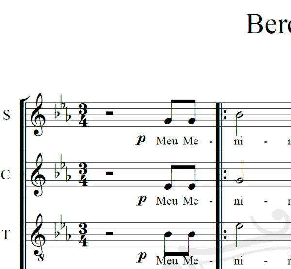 Berceuse - Brahms - Arranjo Coral