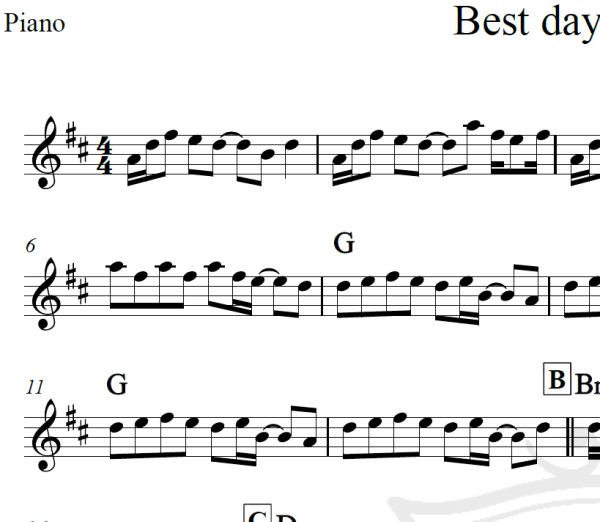 Best day of my life - American Authors - Piano