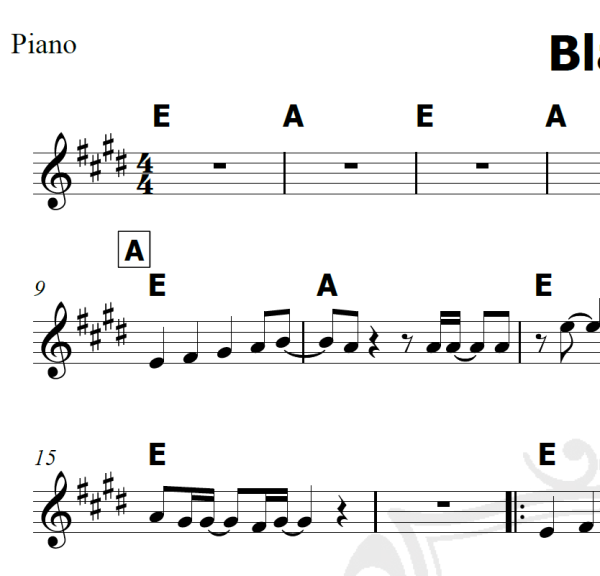 Black - Pearl Jam - Piano