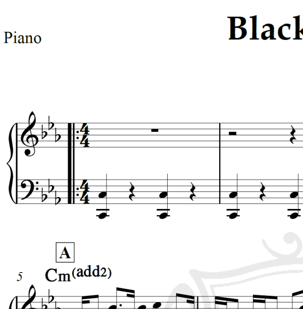 Black Sails - Piano