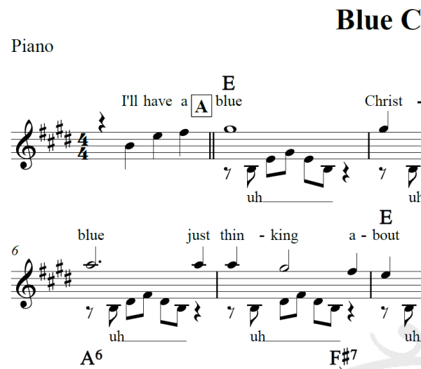 Blue Christmas - Elvis Presley - Arranjo Coral