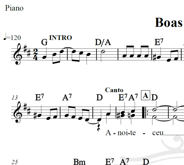 Boas Festas - Piano/Vocal
