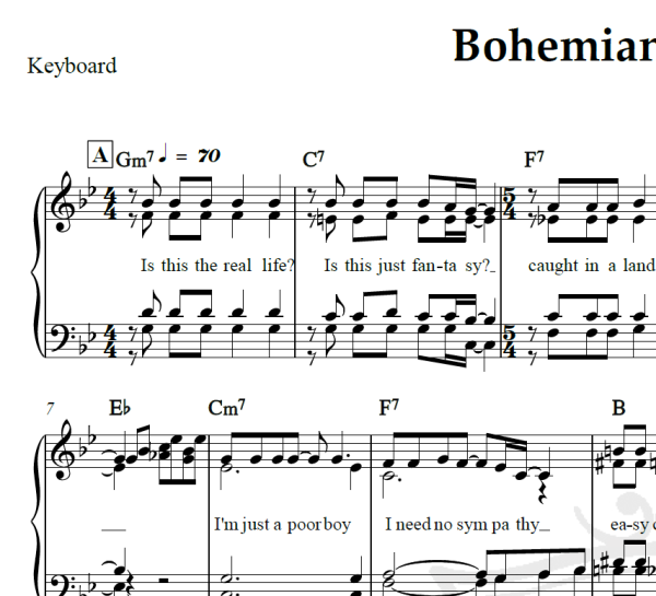 Bohemian Rhapsody - Queen - Arranjo Coral