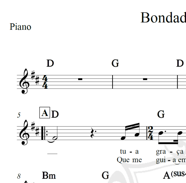 Bondade de Deus - Isaías Saad - Piano/Vocal