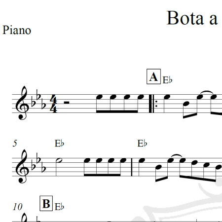 Bota a camisinha - Piano