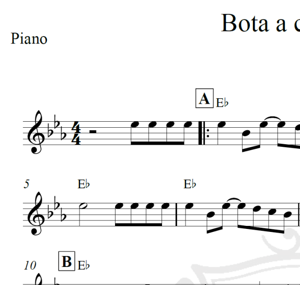 Bota a camisinha - Piano