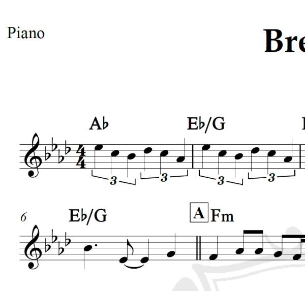 Breath - Breaking Benjamin - Piano