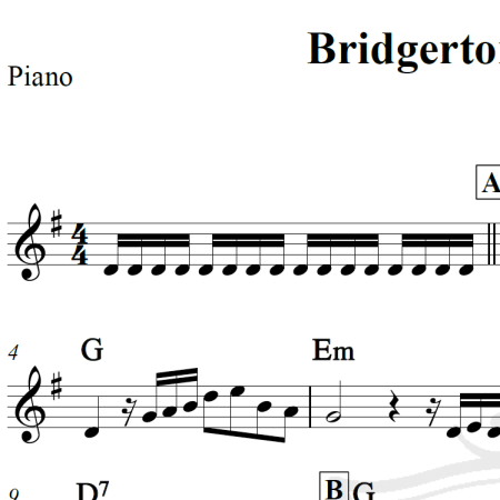 Bridgerton Main theme - Piano