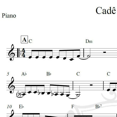 Cadê o trio? - Piano