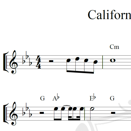 California Dreamin' - The Mamas and The Papas - Piano
