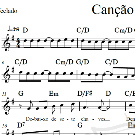 Canção da América - Milton Nascimento - Piano/Vocal