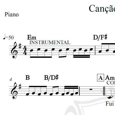 Canção do mar - Dulce Pontes - Piano/Vocal
