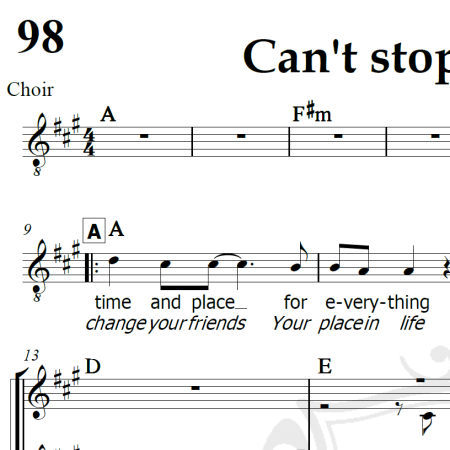 Can't stop lovin' you - Van Halen - Arranjo Coral