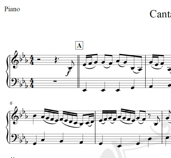Cantata 140 - Bach - Piano