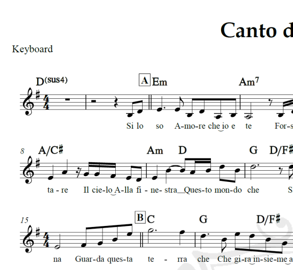 Canto della terra - Andrea Bocelli - Arranjo Coral