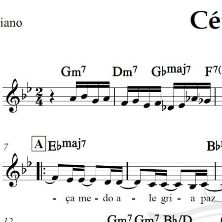 Céu e Fé - Exaltasamba - Piano/Vocal